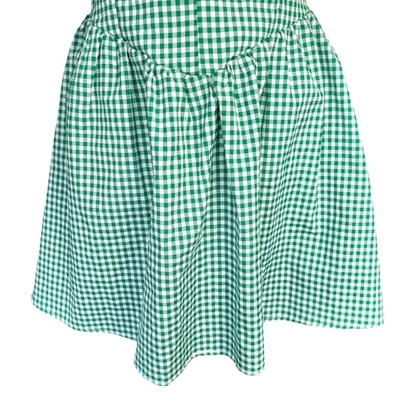 Gingham Cottagecore Dress Size XL Soft Girl Milkmaid Picnic Twee Green White NWT - Picture 5 of 9